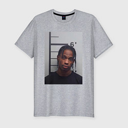 Футболка slim-fit Travis Scott magshot, цвет: меланж