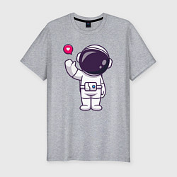 Футболка slim-fit Hello spaceman, цвет: меланж