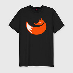 Футболка slim-fit Foxy fox, цвет: черный