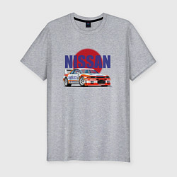 Футболка slim-fit Nissan Skyline GTR 32, цвет: меланж