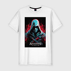 Футболка slim-fit Assassins creed классика, цвет: белый