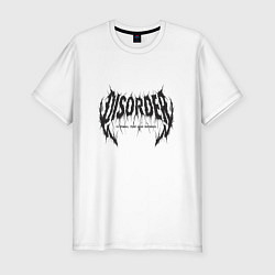 Футболка slim-fit Беспорядок это хаос найдите свой баланс, цвет: белый