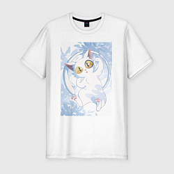 Мужская slim-футболка Судзумэ закрывающая двери Дайджин кот