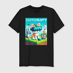 Футболка slim-fit Catcraft - collaboration ai art, цвет: черный