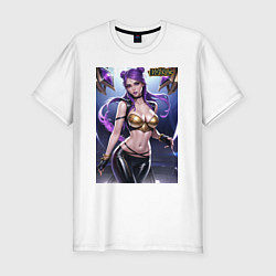 Футболка slim-fit Akali Kda League Of Legends, цвет: белый