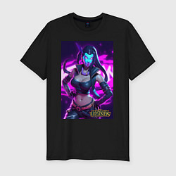 Футболка slim-fit League of Legends Akali Kda, цвет: черный