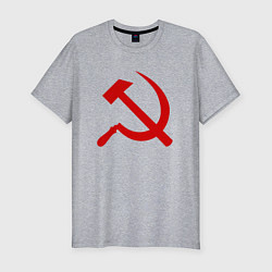 Футболка slim-fit Serp i molot, цвет: меланж