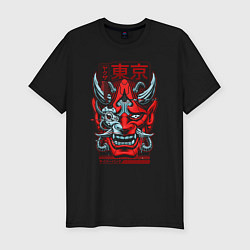 Футболка slim-fit Cyberpunk 2077 samurai colored, цвет: черный