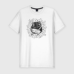 Футболка slim-fit Cute adorable love sweet lovely baby my you, цвет: белый