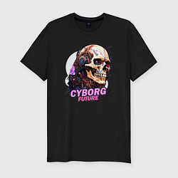 Футболка slim-fit Cyborg future, цвет: черный