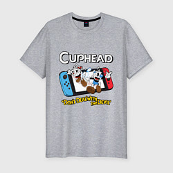 Футболка slim-fit Switch cuphead, цвет: меланж