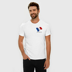 Футболка slim-fit Im French - motto, цвет: белый — фото 2