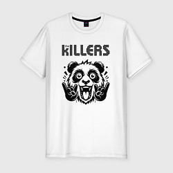 Футболка slim-fit The Killers - rock panda, цвет: белый