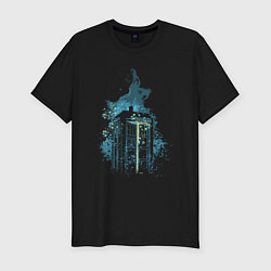 Футболка slim-fit Tardis magic, цвет: черный