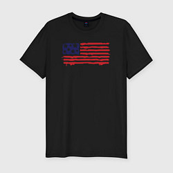 Футболка slim-fit USA patriot, цвет: черный