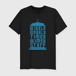 Футболка slim-fit Timey wimey stuff, цвет: черный