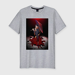 Футболка slim-fit Re:Zero Субару Нацуки, цвет: меланж