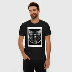 Футболка slim-fit Архангел, цвет: черный — фото 2