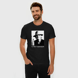 Футболка slim-fit Chet Baker jazz legend, цвет: черный — фото 2