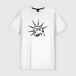 Футболка slim-fit Liberty statue, цвет: белый