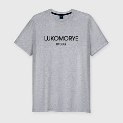 Футболка slim-fit Lukomorye, цвет: меланж