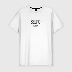 Футболка slim-fit Selpo, цвет: белый