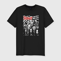 Футболка slim-fit Slipknot rock band, цвет: черный