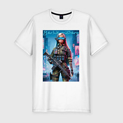 Футболка slim-fit Barbie military - special forces, цвет: белый