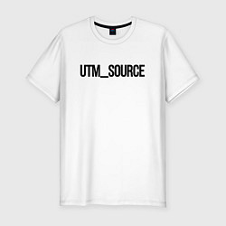 Футболка slim-fit Utm source, цвет: белый