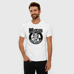 Футболка slim-fit Misfits want your skull, цвет: белый — фото 2