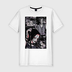 Мужская slim-футболка Нана Осаки коллаж