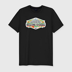 Футболка slim-fit Дубай - добро пожаловать, цвет: черный
