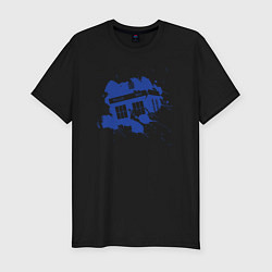 Футболка slim-fit Tardis blue, цвет: черный