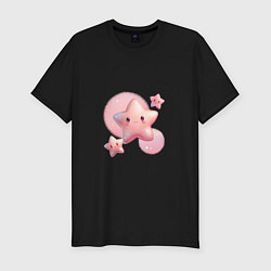 Футболка slim-fit Звёздочка моя, цвет: черный