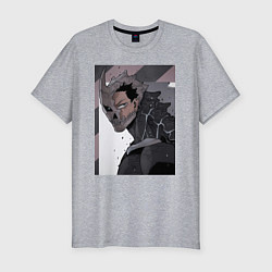 Футболка slim-fit Кайдзю номер восемь Кафка Хибино Силы обороны боец, цвет: меланж