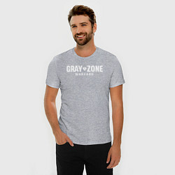 Футболка slim-fit Gray zone warfare logo, цвет: меланж — фото 2