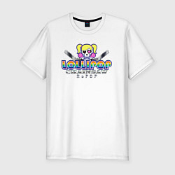 Футболка slim-fit Lollipop chainsaw repop logo, цвет: белый