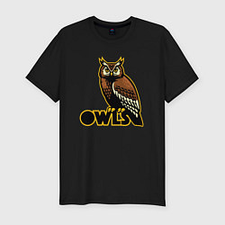 Футболка slim-fit Owls, цвет: черный