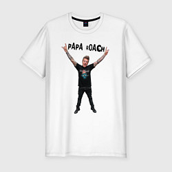 Футболка slim-fit Papa Roach - Jacoby, цвет: белый