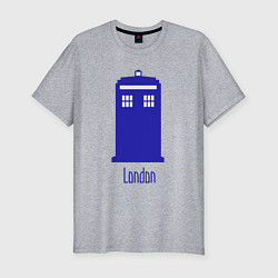 Футболка slim-fit Tardis - London, цвет: меланж