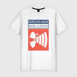 Футболка slim-fit Depeche Mode - Music for the masses merch, цвет: белый