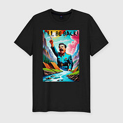 Футболка slim-fit Ill be back - Stalin, цвет: черный