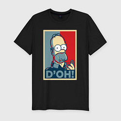 Футболка slim-fit Homer with donut, цвет: черный