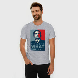 Футболка slim-fit Thats what she said - the office, цвет: меланж — фото 2