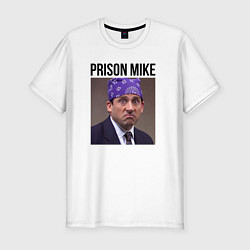 Футболка slim-fit Prison mike Michael Scott - офис, цвет: белый