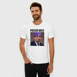 Футболка slim-fit Prison mike Michael Scott - офис, цвет: белый — фото 2