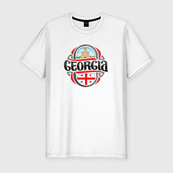 Футболка slim-fit Georgia, цвет: белый