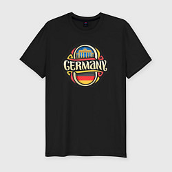 Футболка slim-fit Germany - Германия, цвет: черный