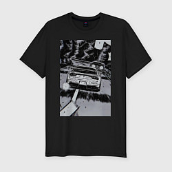 Футболка slim-fit Авто jdm, цвет: черный