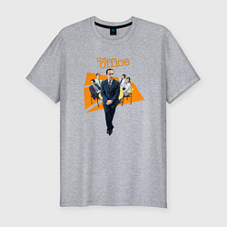 Футболка slim-fit Characters the office, цвет: меланж